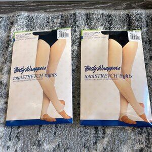 NEW! Set of 2 Body Wrappers Black Tights